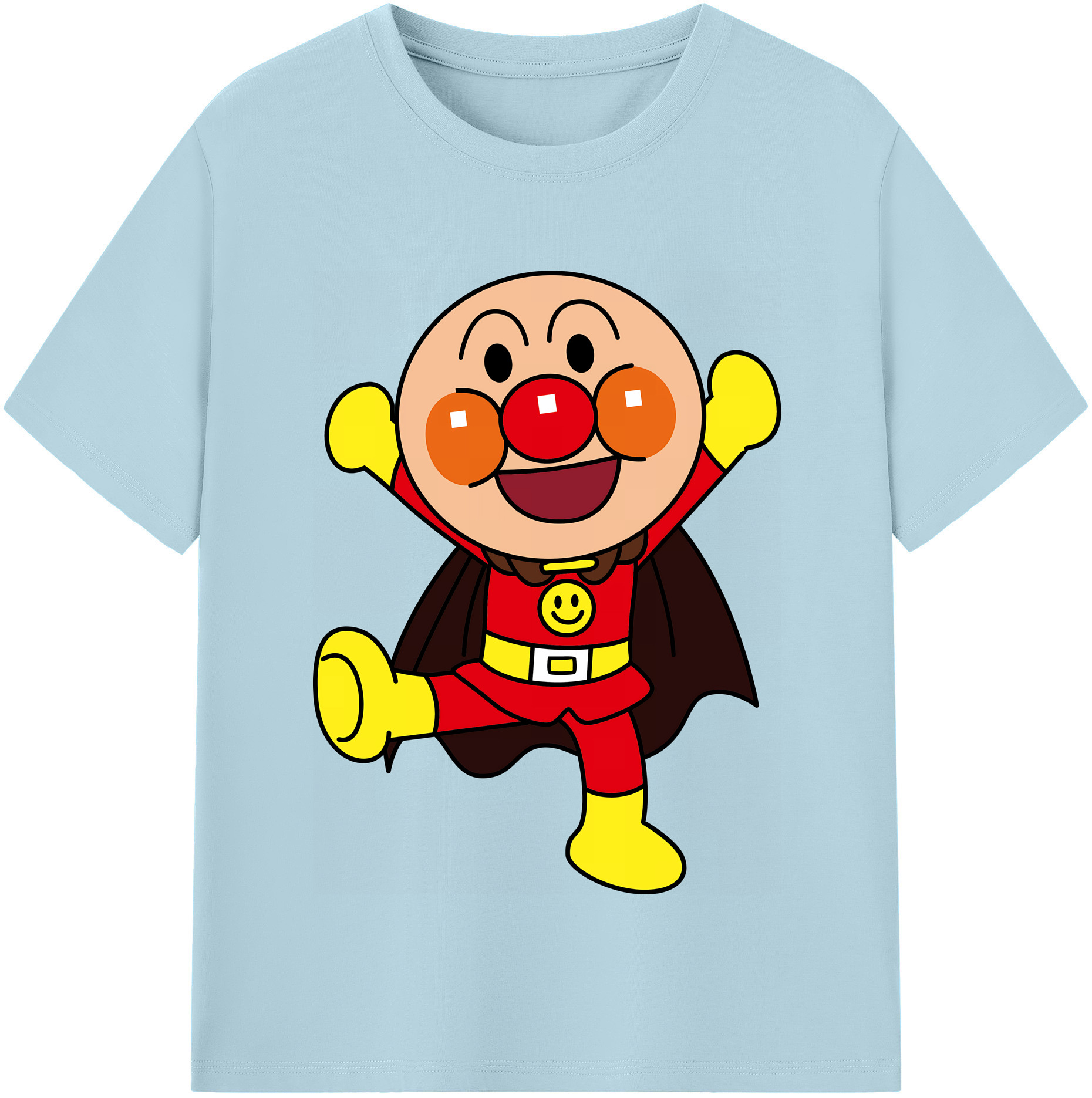 （画像用） アンパンマン Anpanman 綿100％半袖Tシャツ（フロントプリント）
